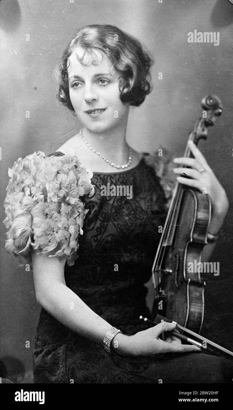 Mrs Eva Lowenburg, London born variety artist, has been imprisoned for 12 weeks in Russia and has been charged with espionage and terrorism. Mrs Lowenburg and her sister Miss Ivy Linden, who is living in London, appeared on the stage together as the Linde Sisters. When staying at the Astoria Hotel in Leningrad [Saint Petersburg], they were ordered out by OGPU agents. Mrs Lowenburg married a German band leader and singer Reinhard Lowenburg 12 years ago but has since divorced him. She recently married a young interpreter called Sabarovski. Mrs Lowenburg's 10 year old daughter, Sonia Lowenburg is Stock Photo