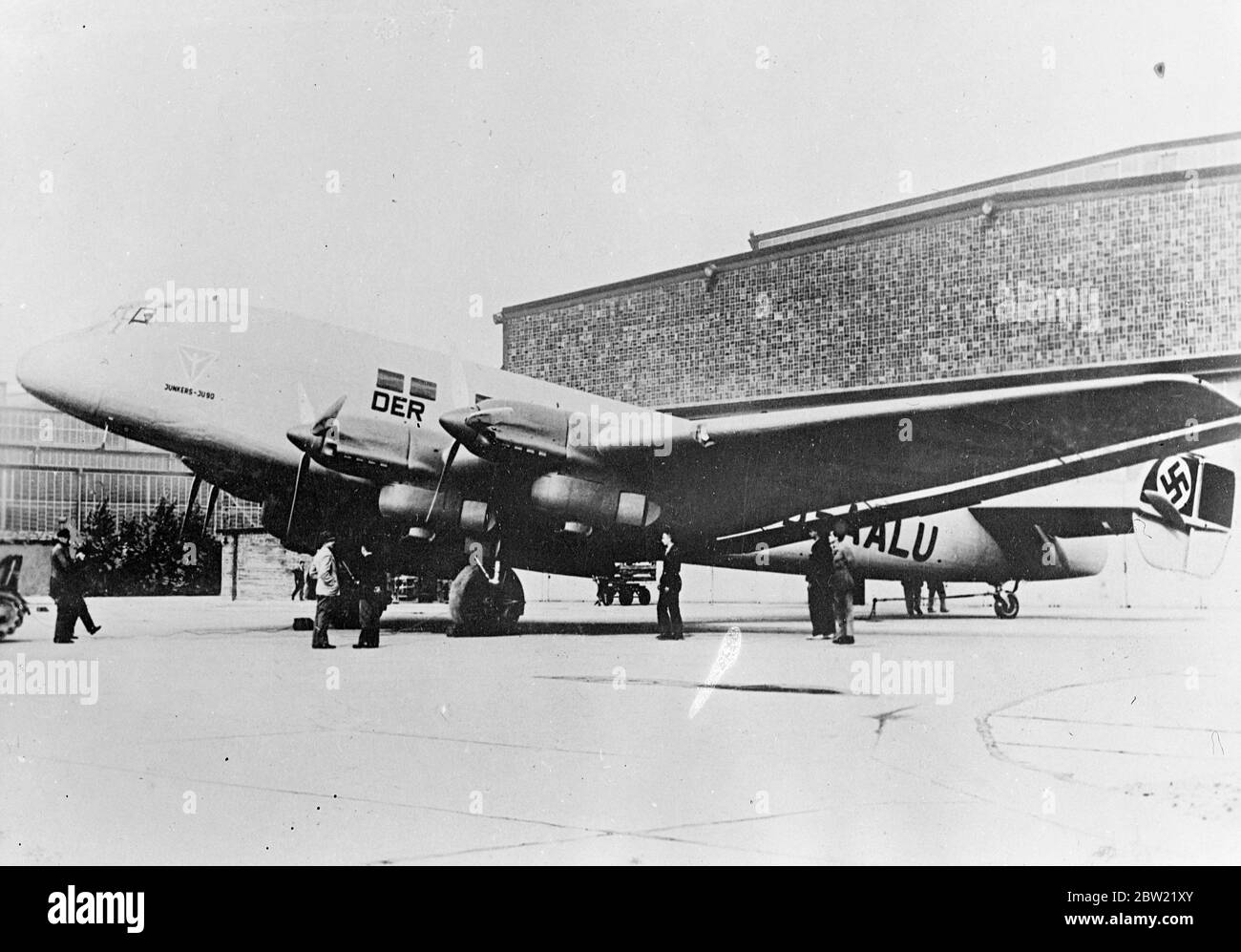 The new Junkers JU 19 airliner. It has been name the Der Grosse Dessauer 23 September 1937 Stock Photo