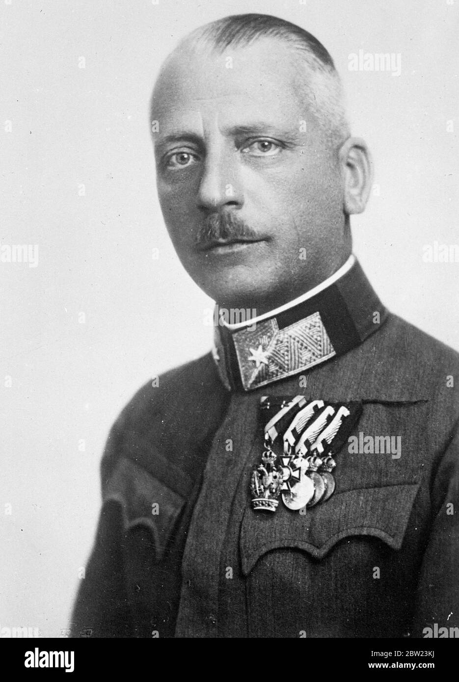 Austrian army chief 'sacked' as Nazis win. Field Marshal Jansa, Chief of the Austrian General Staff, has resigned and will be replaced by another army leader who is more favourable to Germany as a result of the surrender of Chancellor Schuschnigg Austria to the demands of Herr Hitler. Austria is now considered to have submitted to Nazi domination. 16 February 1938 Stock Photo