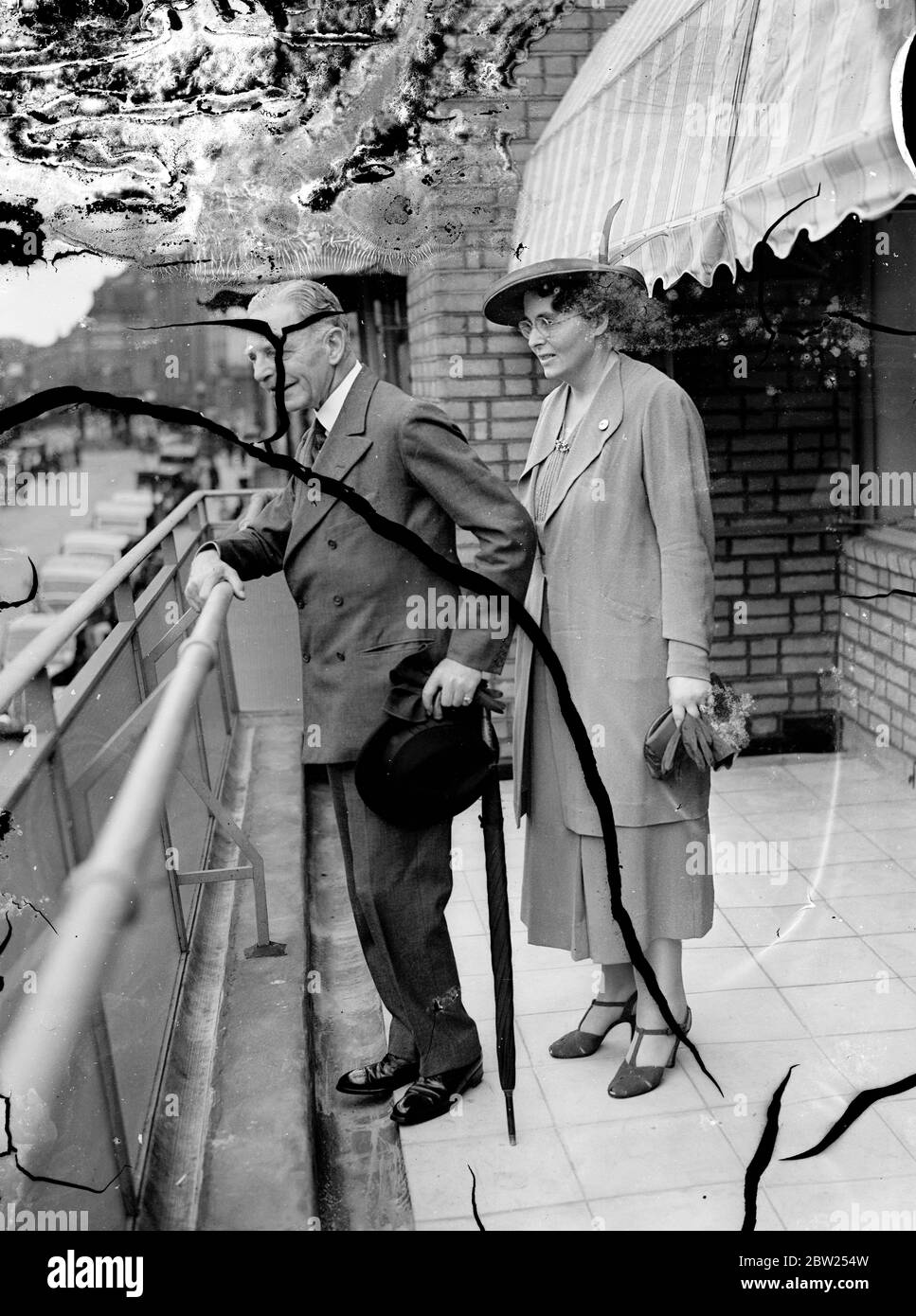 Lord Stonehaven opens Portman Day Nursery in London. Viscount Stonehaven opened the new building of the Portman day Nursery of the St Marylebone Health Society in Salisbury Street, Edgware Road, London. 13 July 1939 Stock Photo