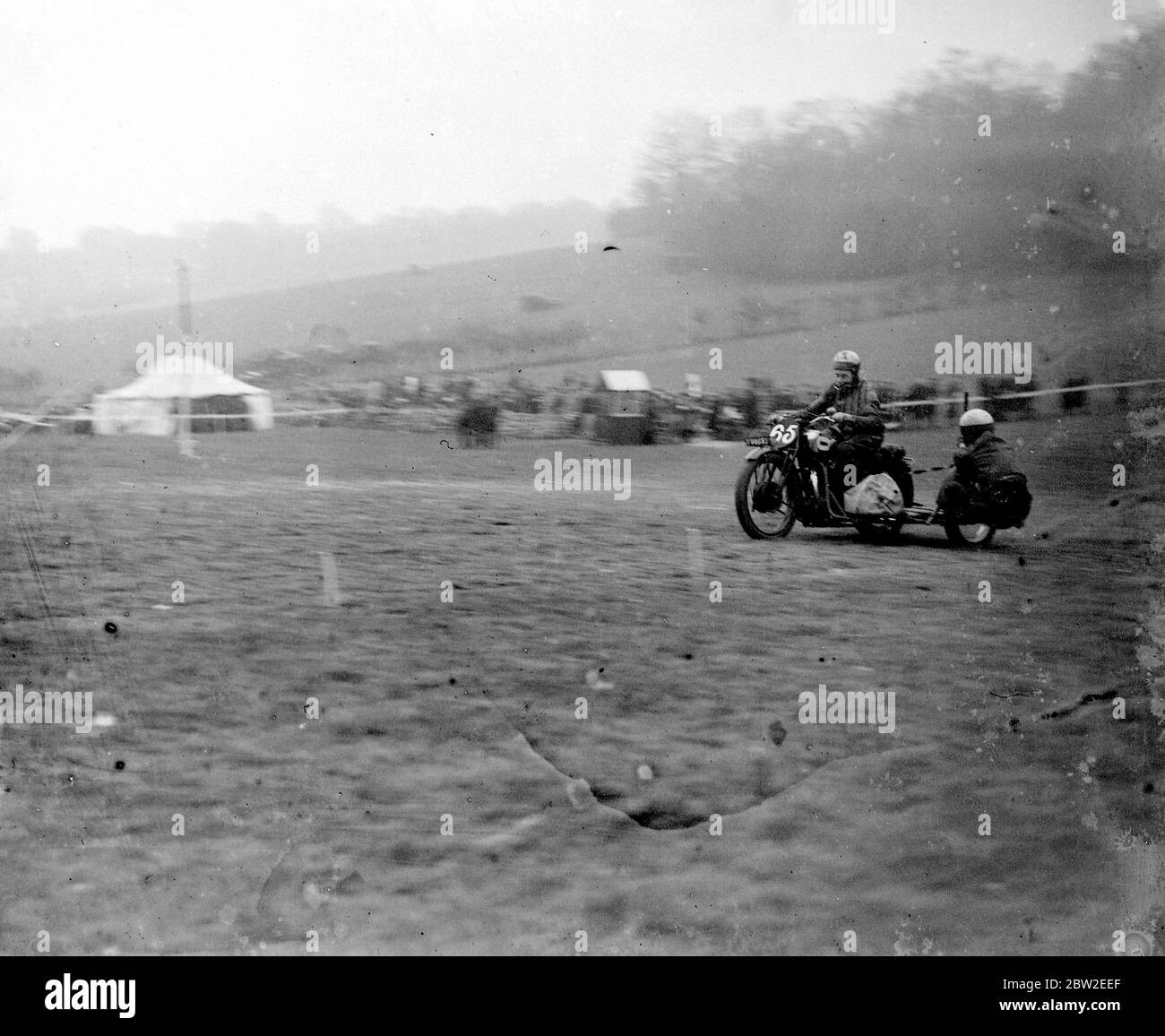 Motor Cycle Racing (Brands Hatch). 1934 Stock Photo