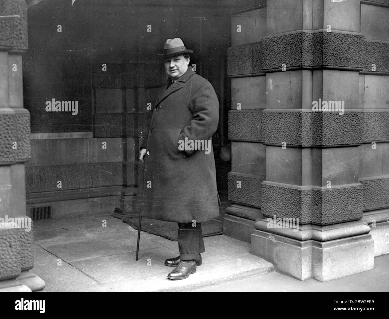 Tram and bus strike - conference. Mr Ernest Bevin. Stock Photo