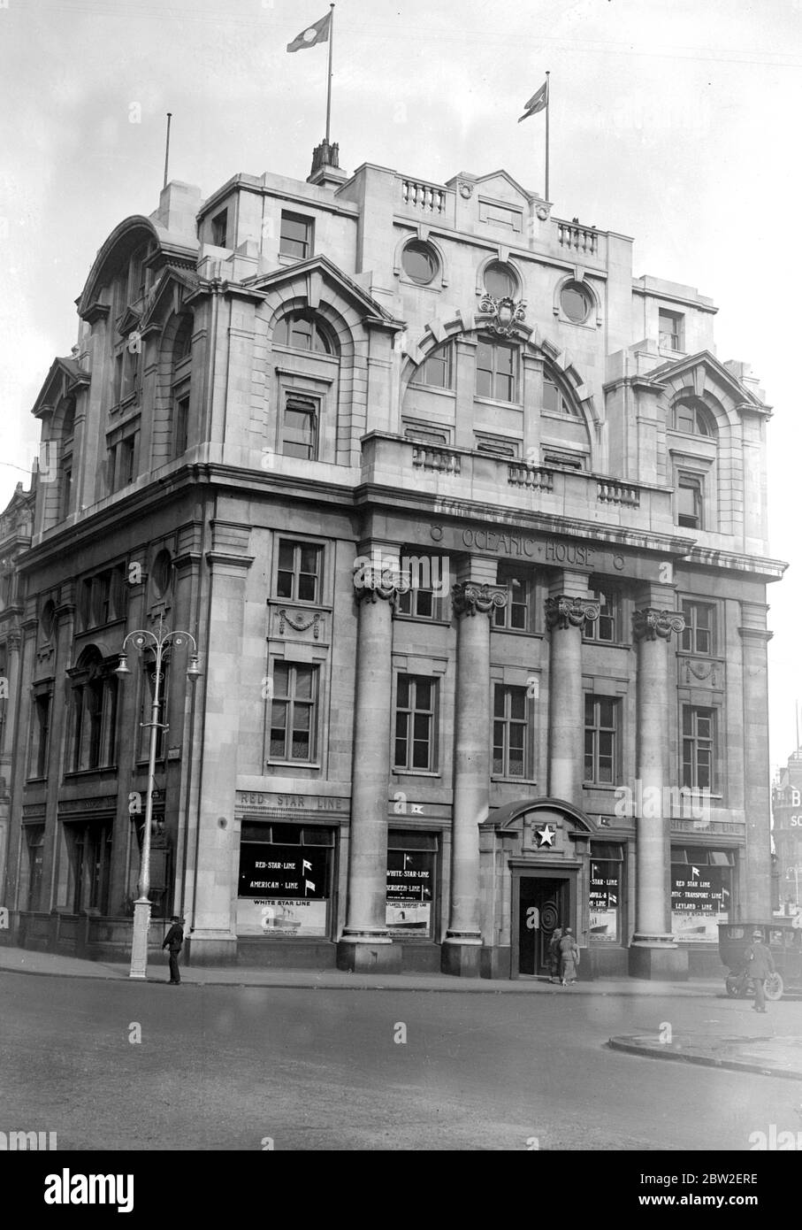 Oceanic House (White Star Line Office), 1 Cockspur Street. 4 May 1923 Stock Photo