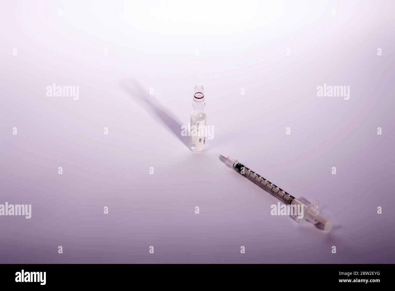 Medical Equipment Ampoule Syringe Stock Photo Alamy