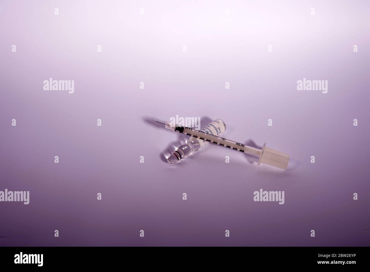 Medical Equipment Ampoule Syringe Stock Photo Alamy
