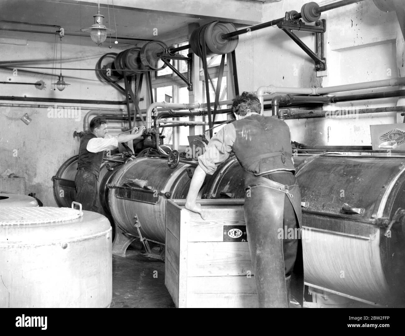 Longland PK Laundry. Workhouse 3 November 1934 Stock Photo