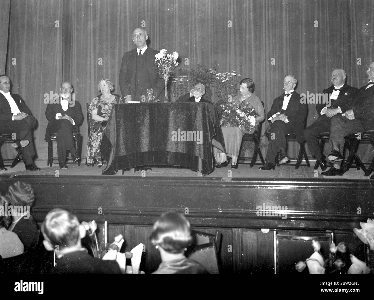 W Smithers at the Public Hall Opening in Sidcup, Kent. 1934 Stock Photo