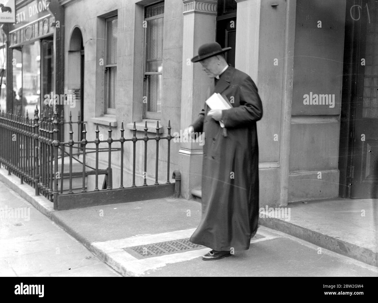 Archbishop Hinsly opening Grand Exibition, Portmans Rooms Baker St. Stock Photo