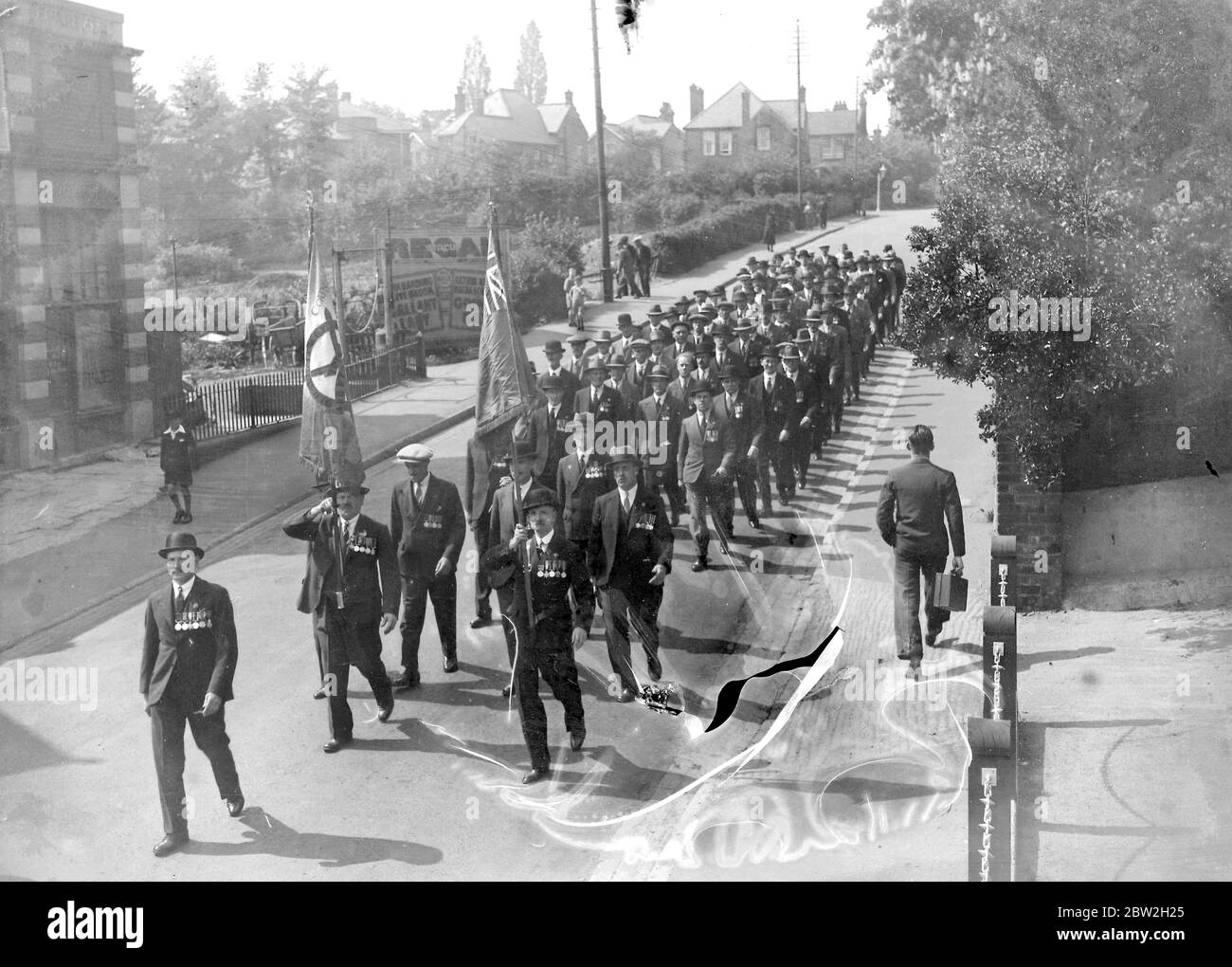 British Legion March. 1934 Stock Photo