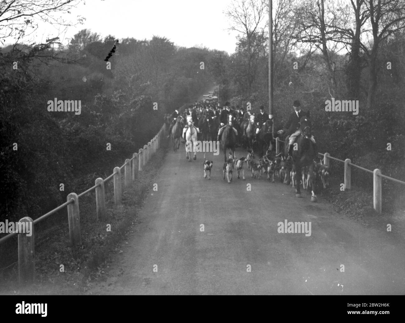 Royal Artillery (RA) drag hunt at Chislehurst, Kent. 1934 Stock Photo Alamy