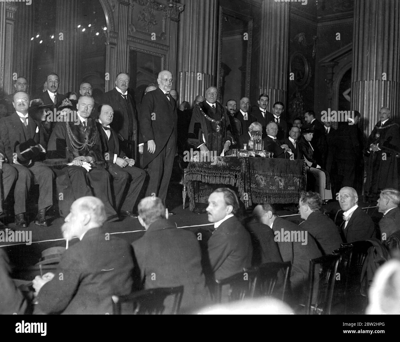 City's welcome to M. Venizelos. at the Mansion House. 16 November 1917 Stock Photo