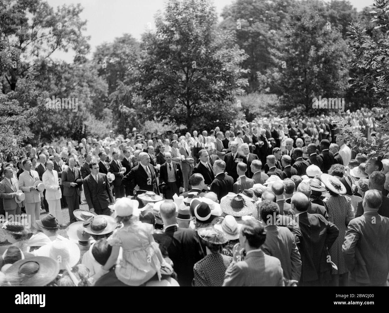 King George VI and Queen Elizabeth on Canada tour 1939 Stock Photo