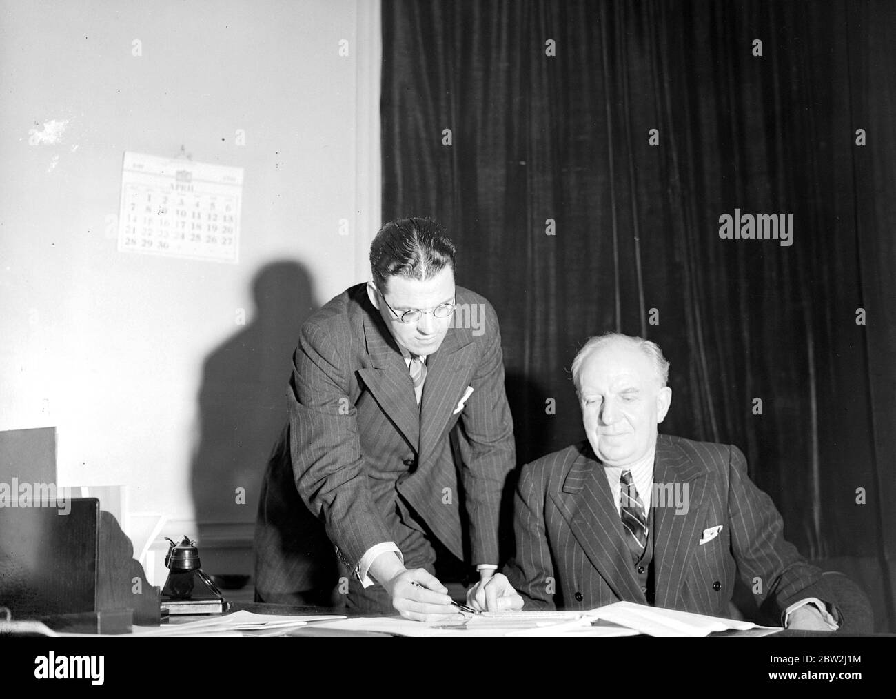 Lord Woolton Minister of Food. 1940 Stock Photo