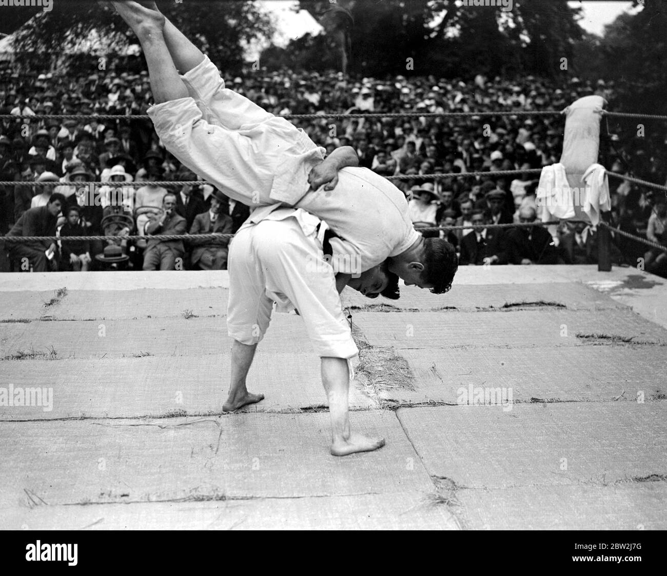 Ju Jitsu Demonstration By Mr George Pape Gym Instructor At Eton College 14 July 1923 An Art Of Weaponless Self Defense Developed In Japan That Uses Throws Holds And Blows And Derives Added Power