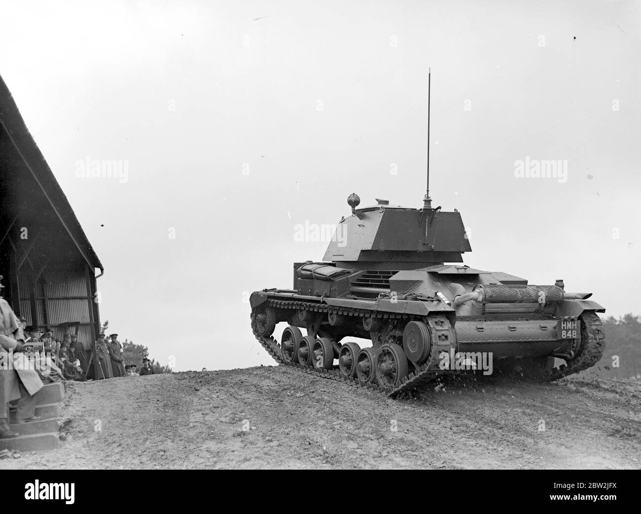 A Cruiser Mk II, A10 Medium Tank at Miles Hill. 22 February 1939 Stock Photo