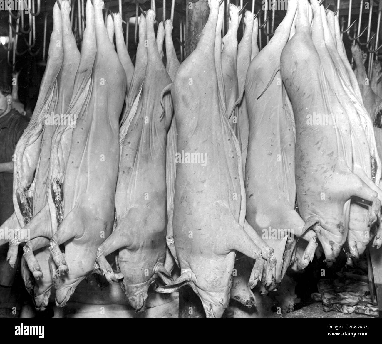 Christmas meat at Smithfield. Stock Photo