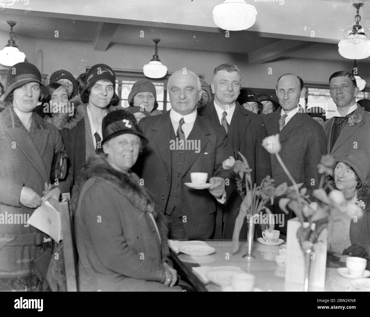 A.V. Alexander at the opening of the Cooperative Society store at Bristol 3 April 1930 Stock Photo