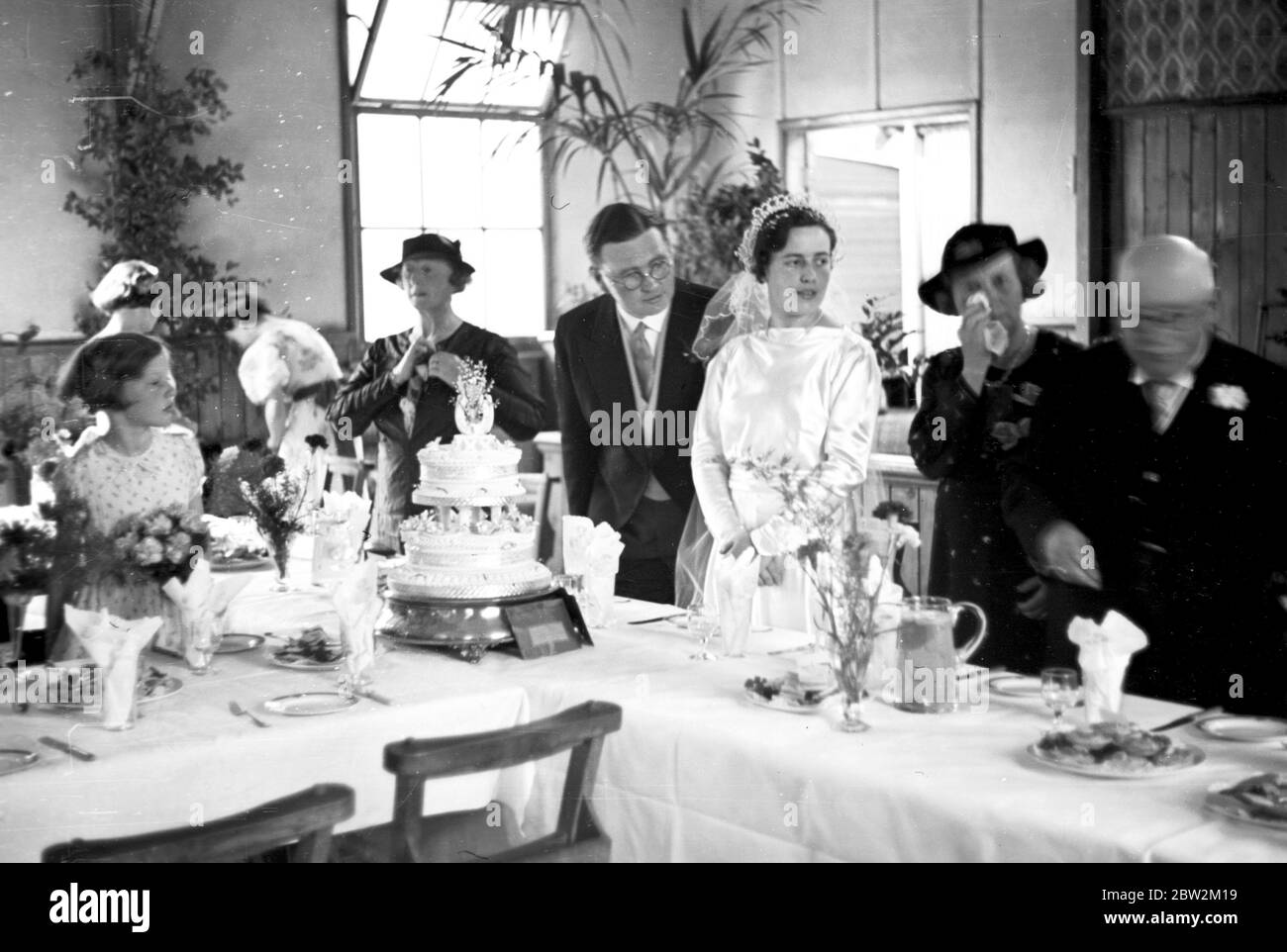 Massey Wedding at St Saviours Church, Eltham, London. . 1934 Stock Photo