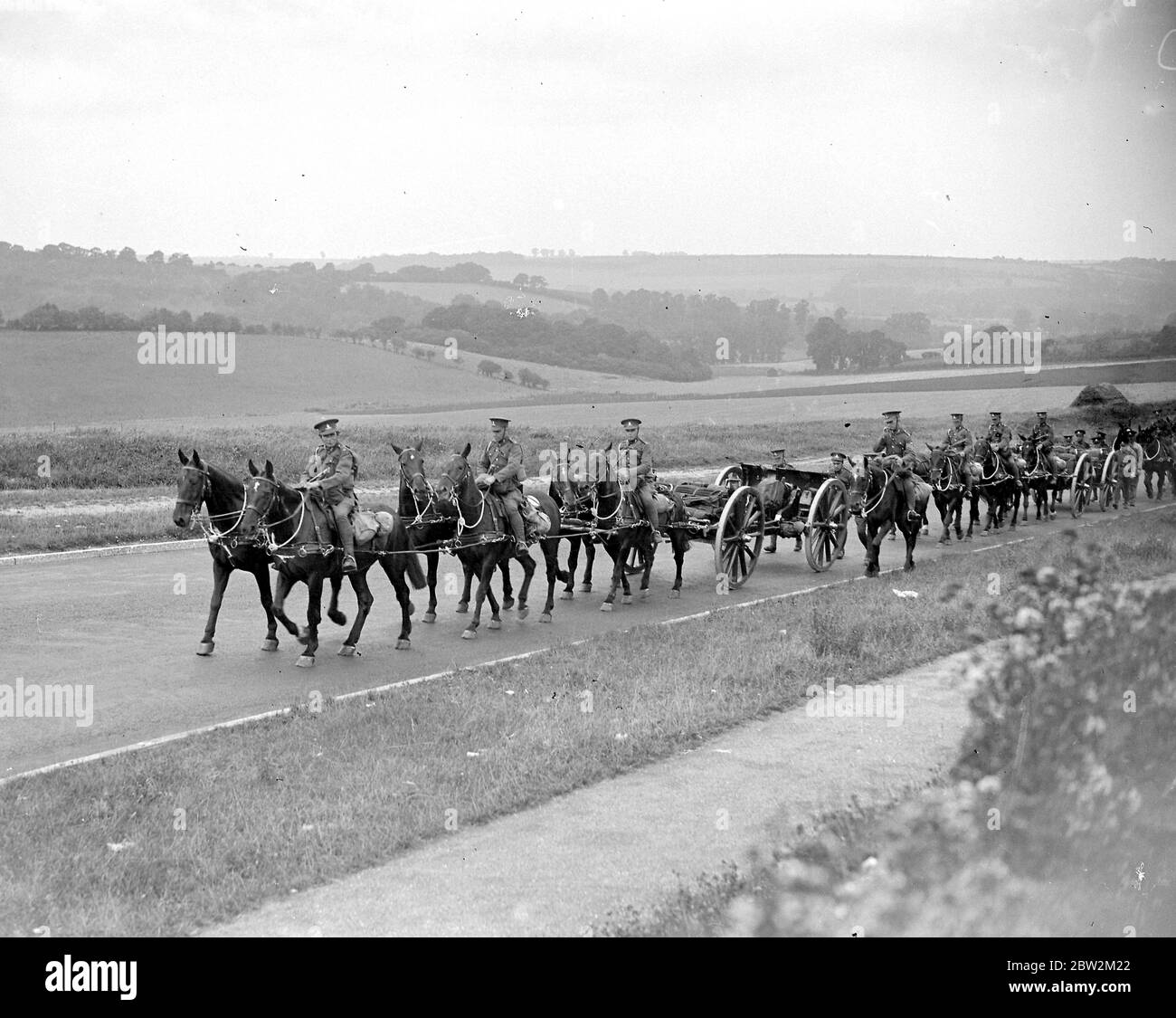 Royal Army Route March (M. Valley) 1934 Stock Photo
