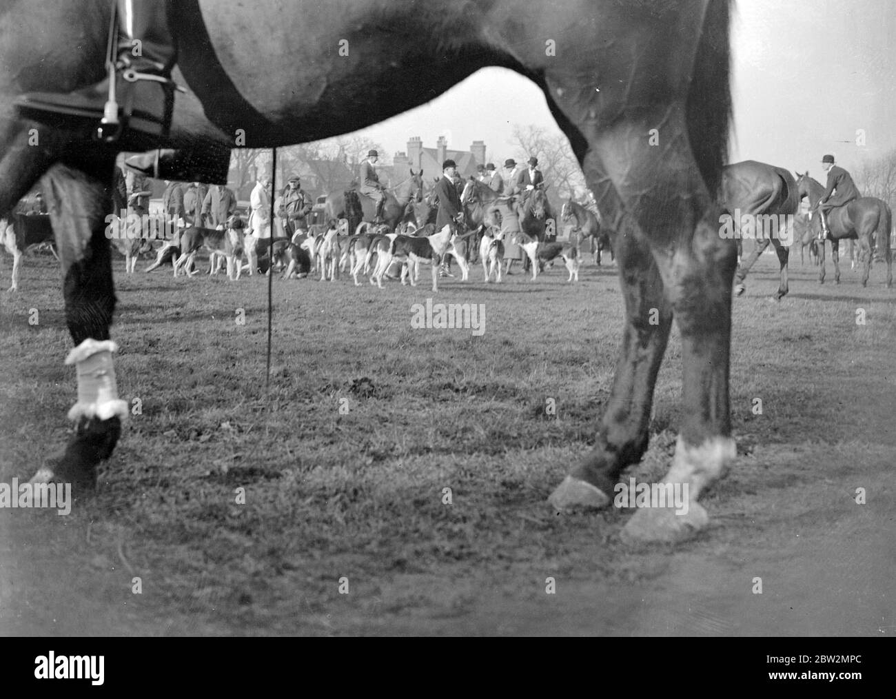 Royal Artillery (RA) drag hunt at Chislehurst, Kent. 1934 Stock Photo Alamy