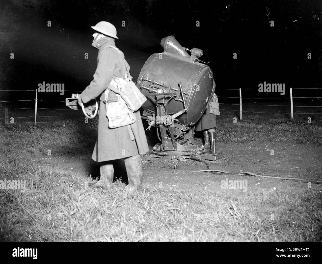 Searchlight Defence. 1934 Stock Photo