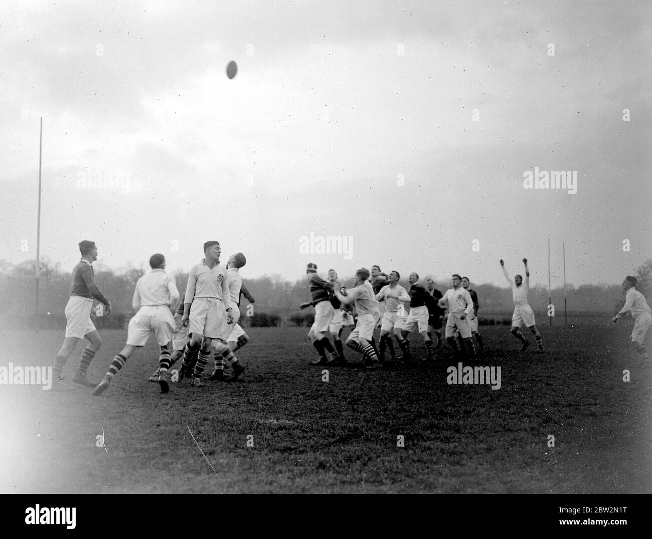 Rugby (Sidcup). 1934 Stock Photo