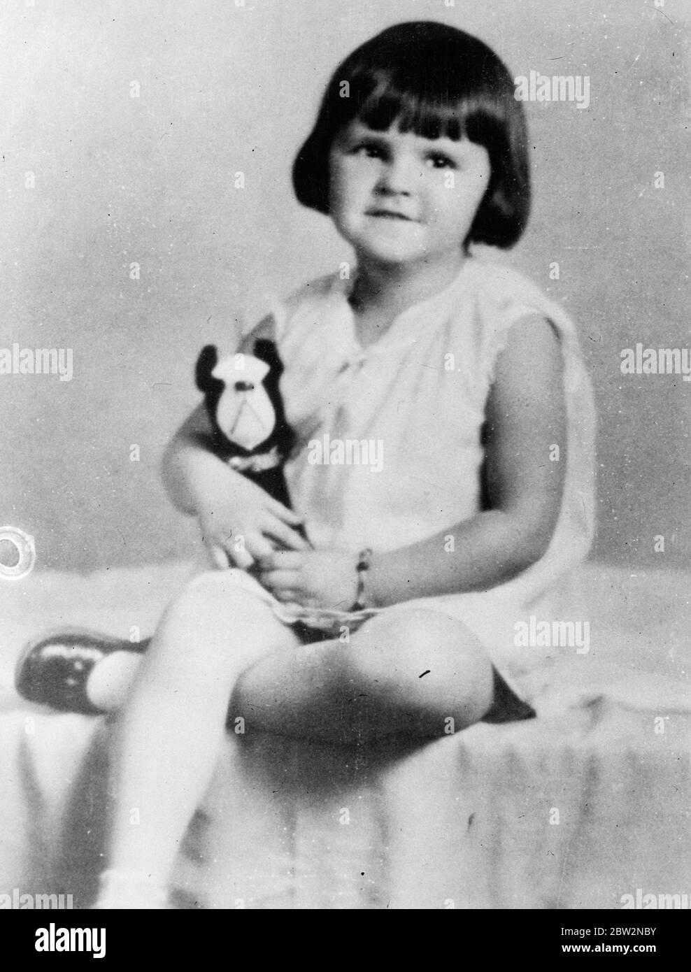 June Roberts who was kidnapped and found in a car chained up . 15 May 1934 Stock Photo