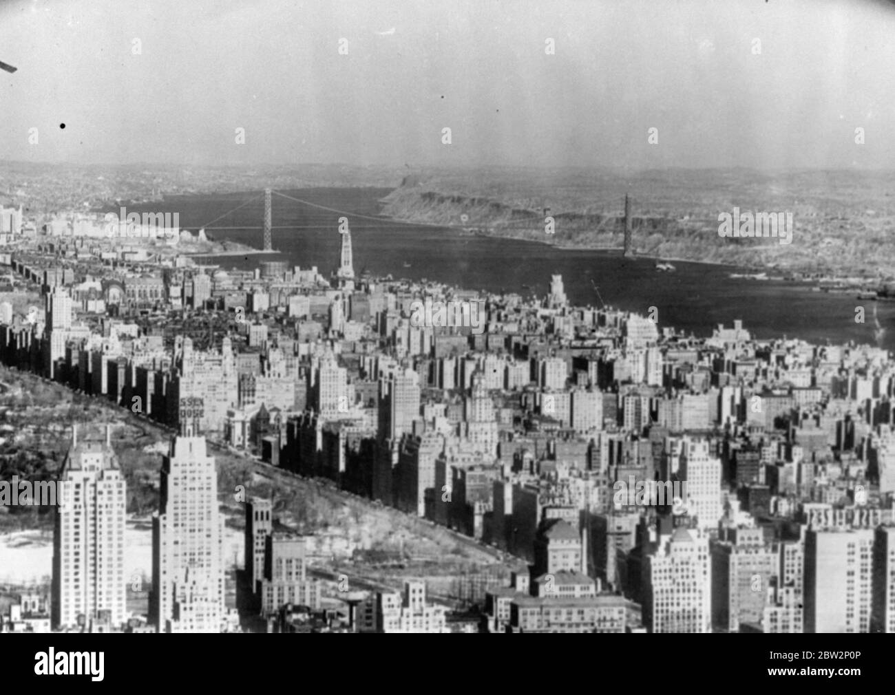 Pan-Am Clipper begins regular passenger flights from San Francisco to Honolulu . Photo shows ; An aerial view of San Francisco 18 August 1936 Stock Photo