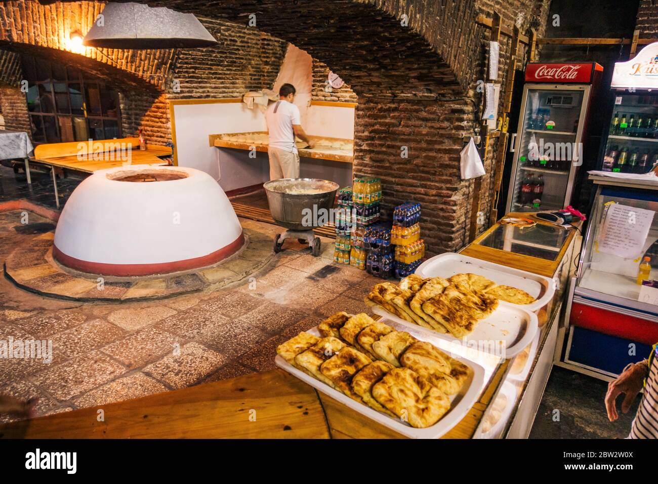 Karavanserai Bakery, a traditional bakery, located underground