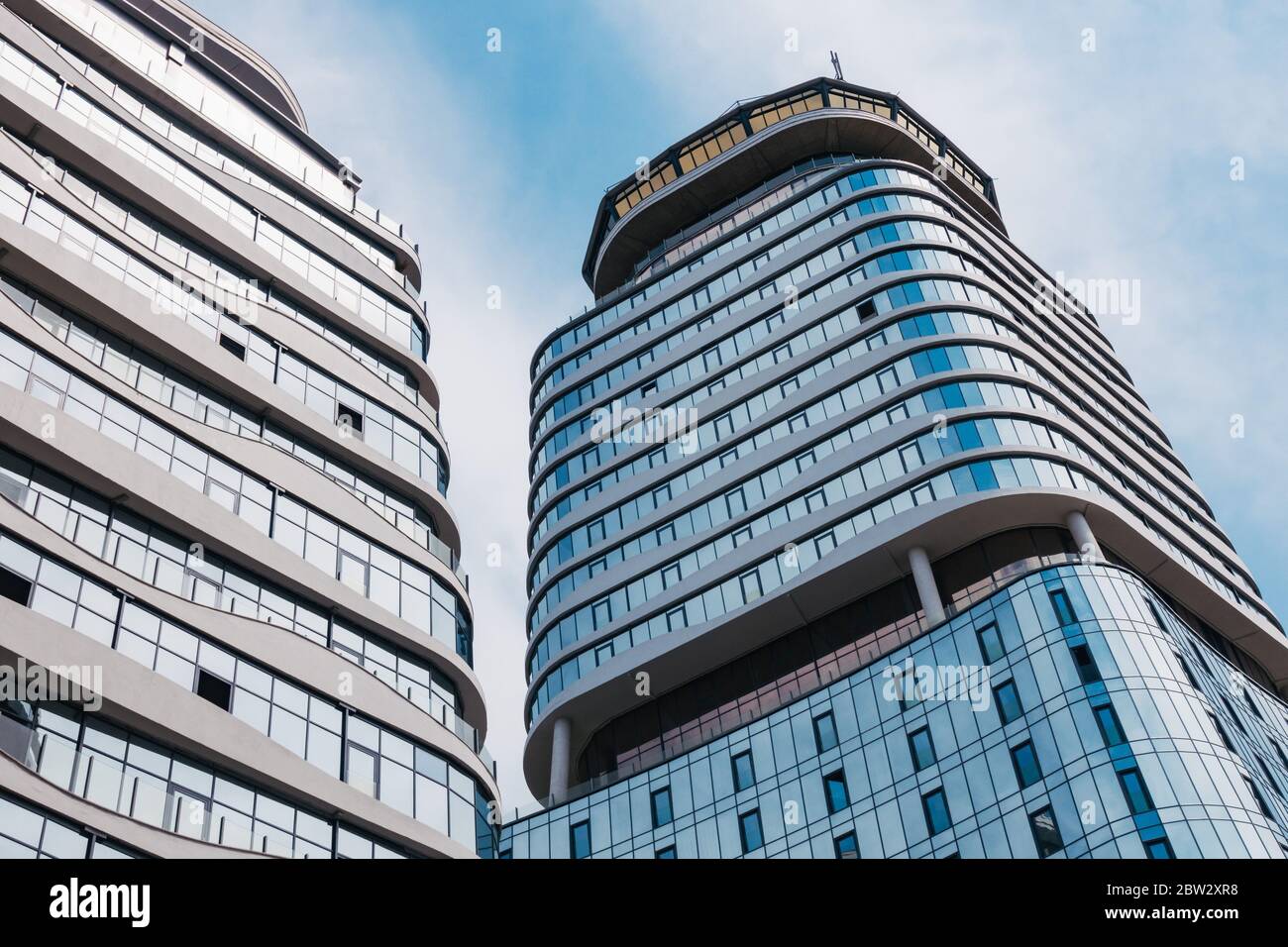 The landmark King David Residences high-rise complex in Tbilisi, Georgia Stock Photo