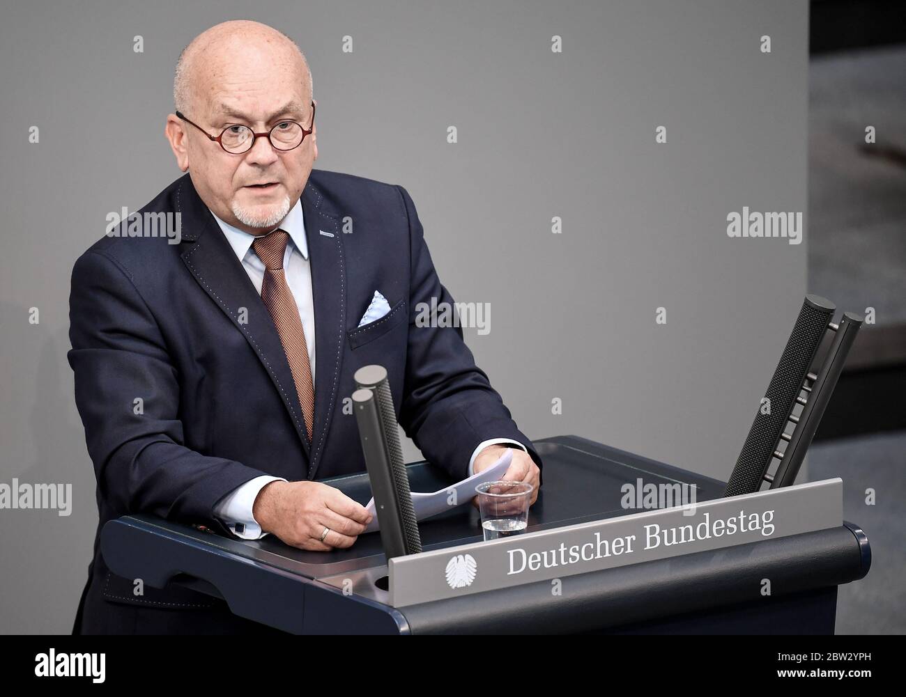Berlin, Germany. 29th May, 2020. Manfred Grund (CDU), Parliamentary Secretary of the CDU/CSU parliamentary group, speaks at the 164th session of the Bundestag. The security law for Hong Kong is debated. Credit: Britta Pedersen/dpa-Zentralbild/dpa/Alamy Live News Stock Photo