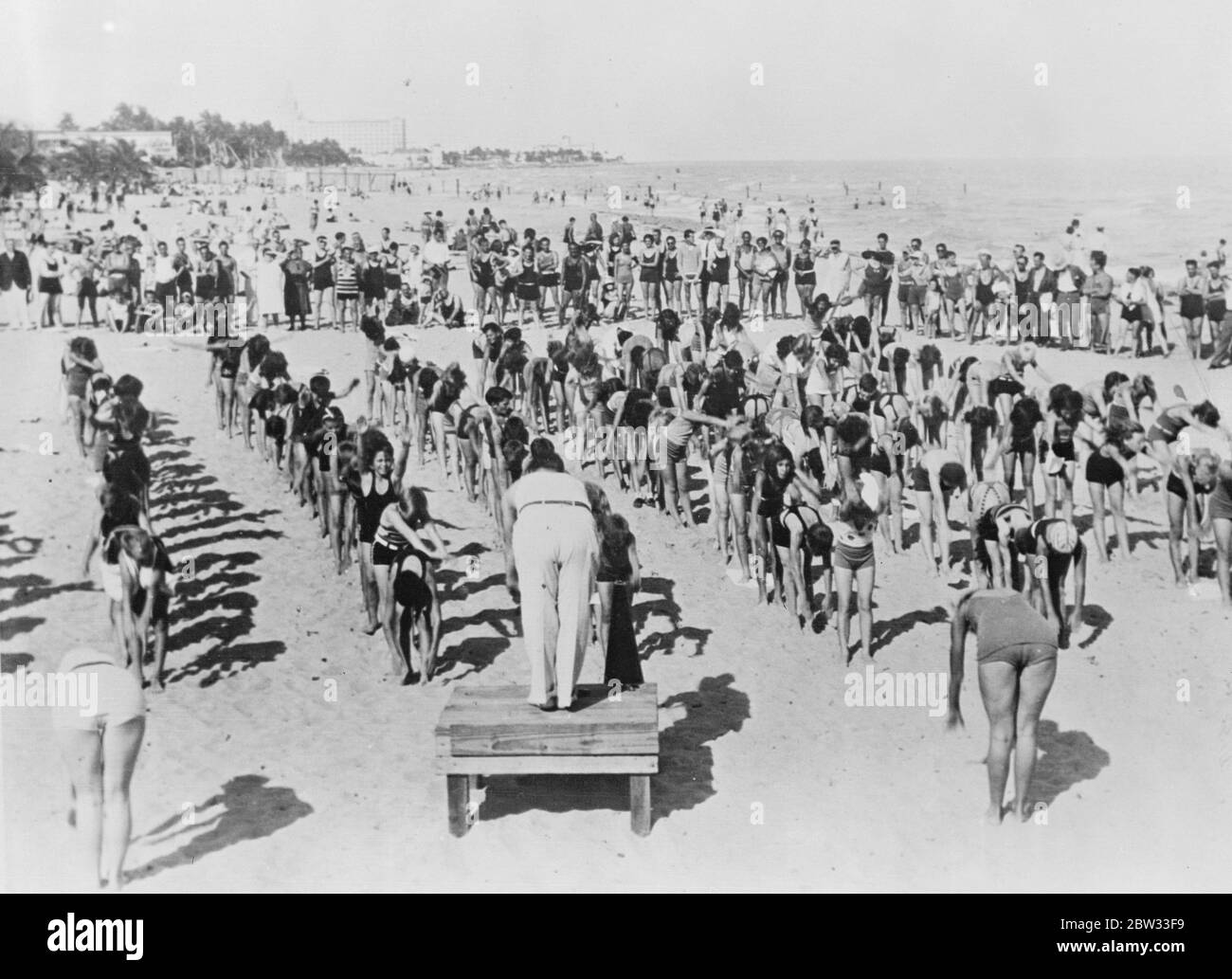1930s florida beach Black and White Stock Photos & Images - Alamy