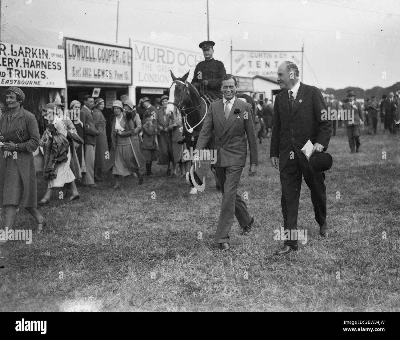 Prince George flies to Eastbourne to attend Sussex agricultural show . 22 June 1932 Stock Photo