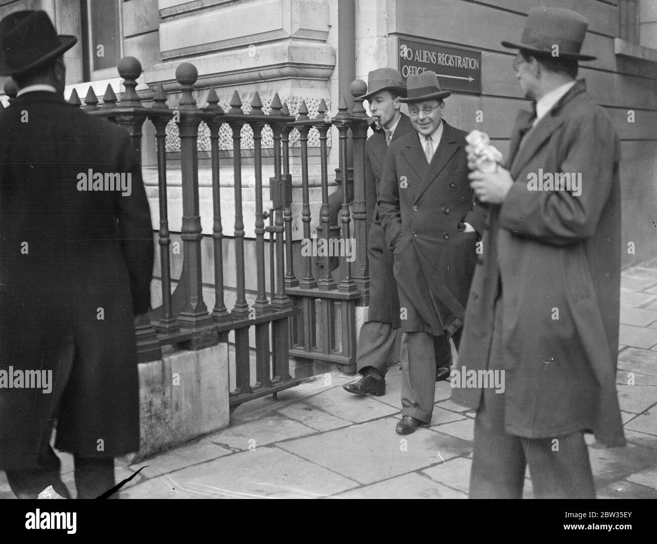 Fire conspiracy case resumed at Bow Street . The case in which eleven men and a women are accused of conspiracy to defraud in connection with fire insurance claims was resumed at Bow Street police court , London . Mr Louis Jarvis after today ' s hearing . 7 March 1933 Stock Photo