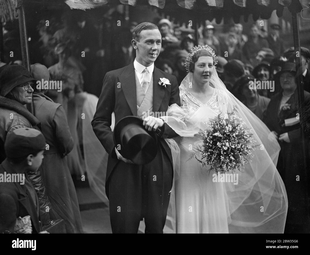 Blackheath ' s next rugby captain weds . A G Cridlan , the Oxford Blue and next season ' s captain of Blackheath Rugby Club was married at All Souls ' Church , Langham Place , London . Many Rugby enthusiasts attended . The bride and groom leaving the church after the ceremony . 27 April 1933 Stock Photo