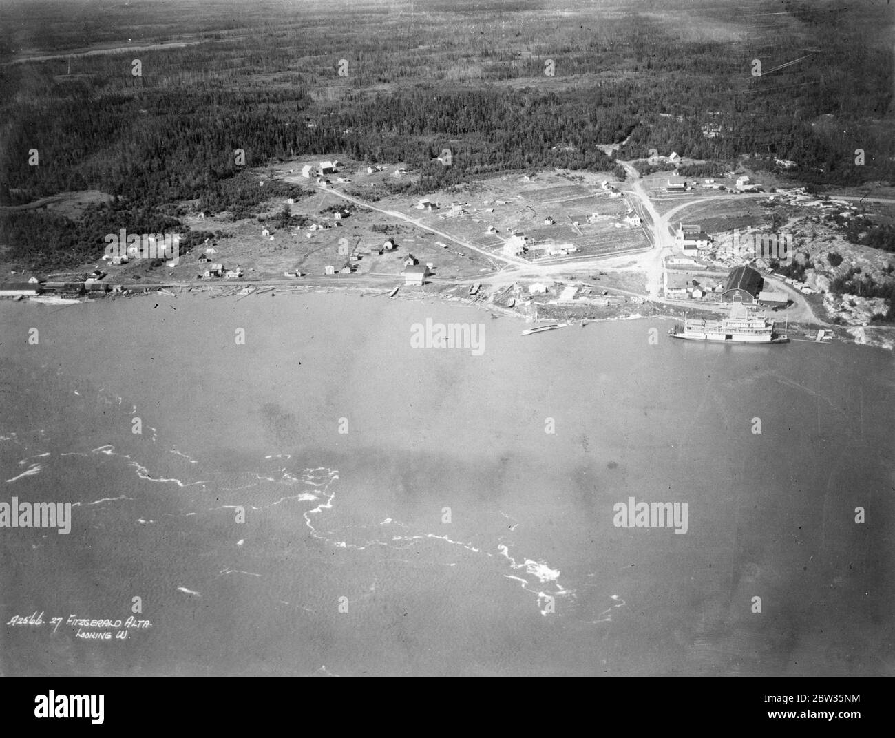 Fitzgerald Alta Looking west North West territory . March 1933 Stock Photo