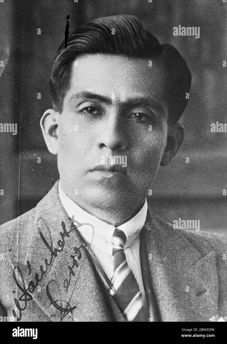 Peru ' s President assassinated . President Sanchez Cerro of Peru has been murdered by assassins at a military review in Lima . President Cerro 1 May 1933 Stock Photo