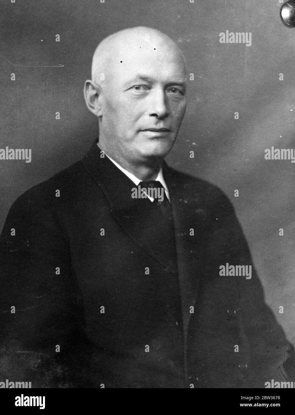 Portrait of Mr H Madsen Mygdal , Danish Minister . 14 June 1933 Stock Photo