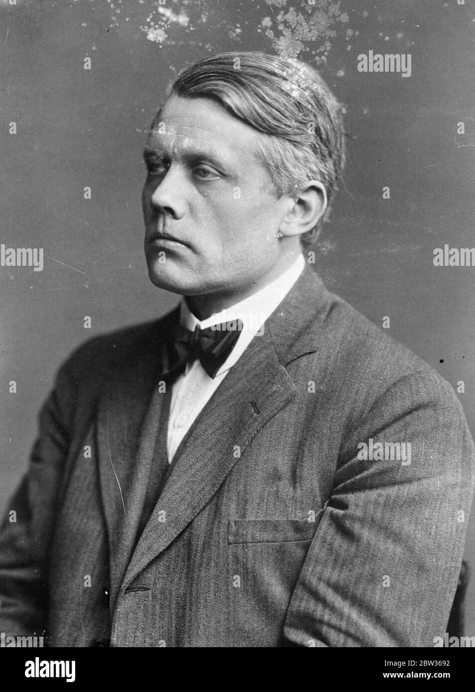Portrait of Mr Christmas Moller , Danish Minister . 14 June 1933 Stock Photo