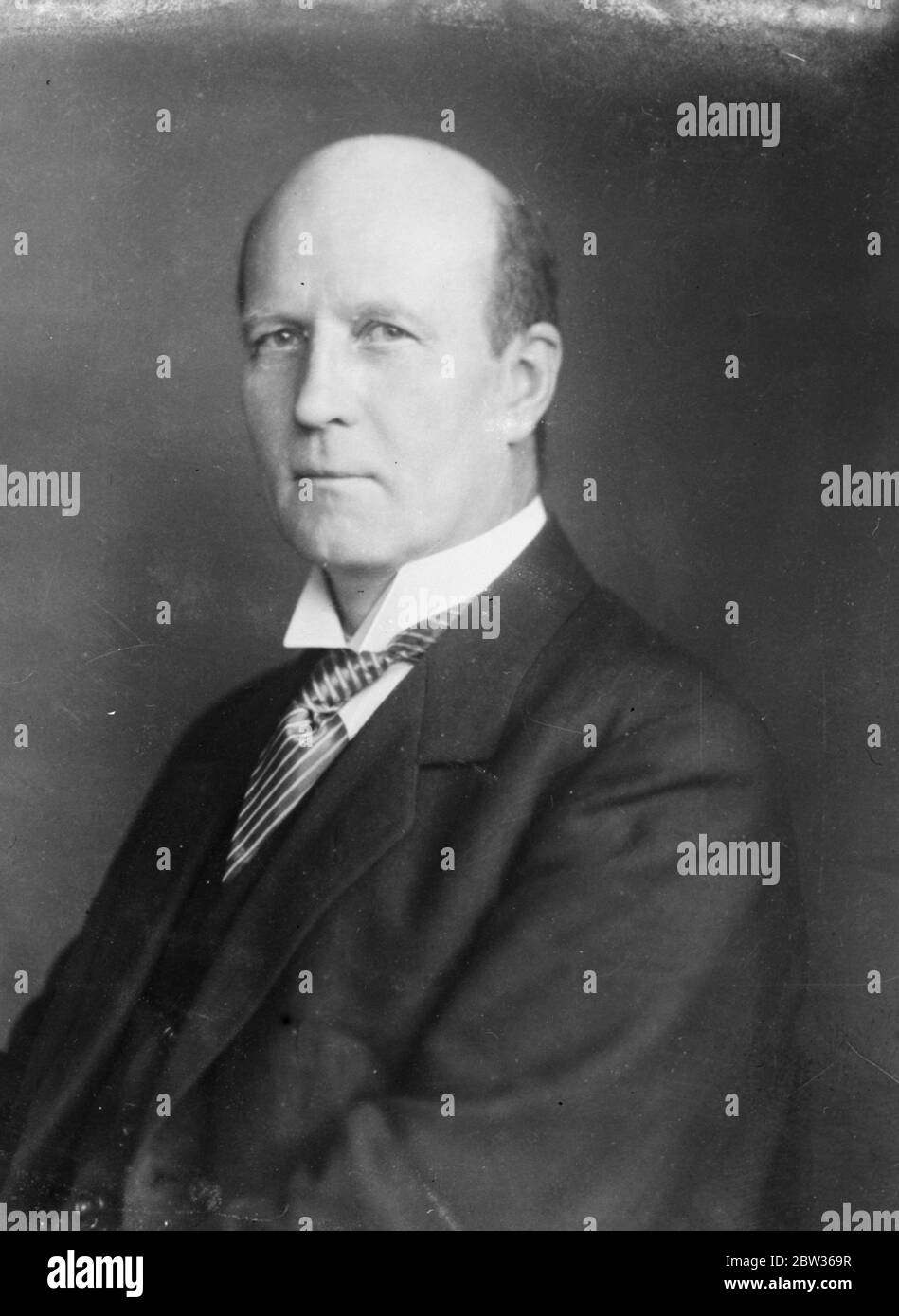 Portrait of Mr P Munch , Danish Minister . 14 June 1933 Stock Photo