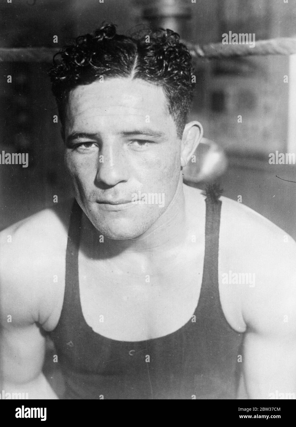 Max Baer an American boxer , boxer . 27 March 1934 Stock Photo