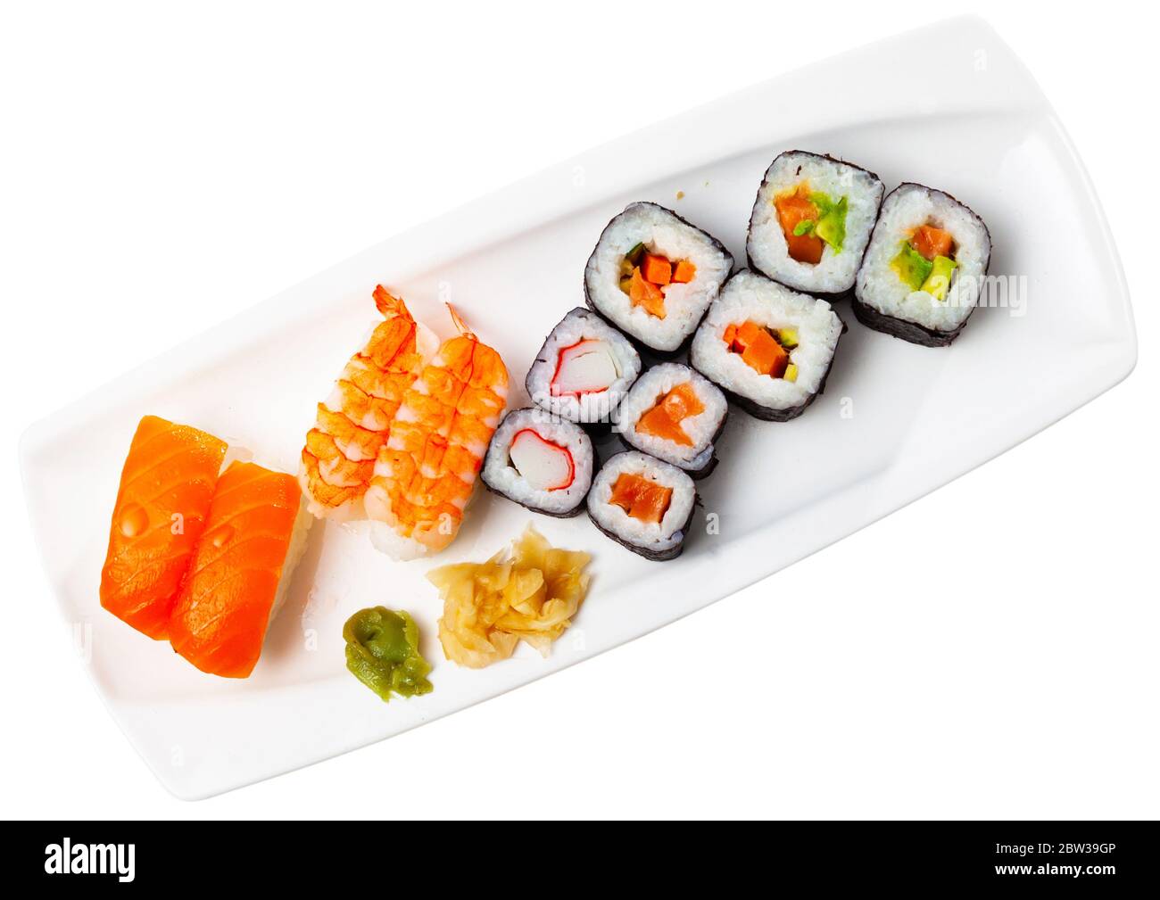 https://c8.alamy.com/comp/2BW39GP/traditional-japanese-sushi-platter-hosomaki-and-makizushi-with-various-fillings-nigiri-with-salmon-and-shrimp-isolated-over-white-background-2BW39GP.jpg