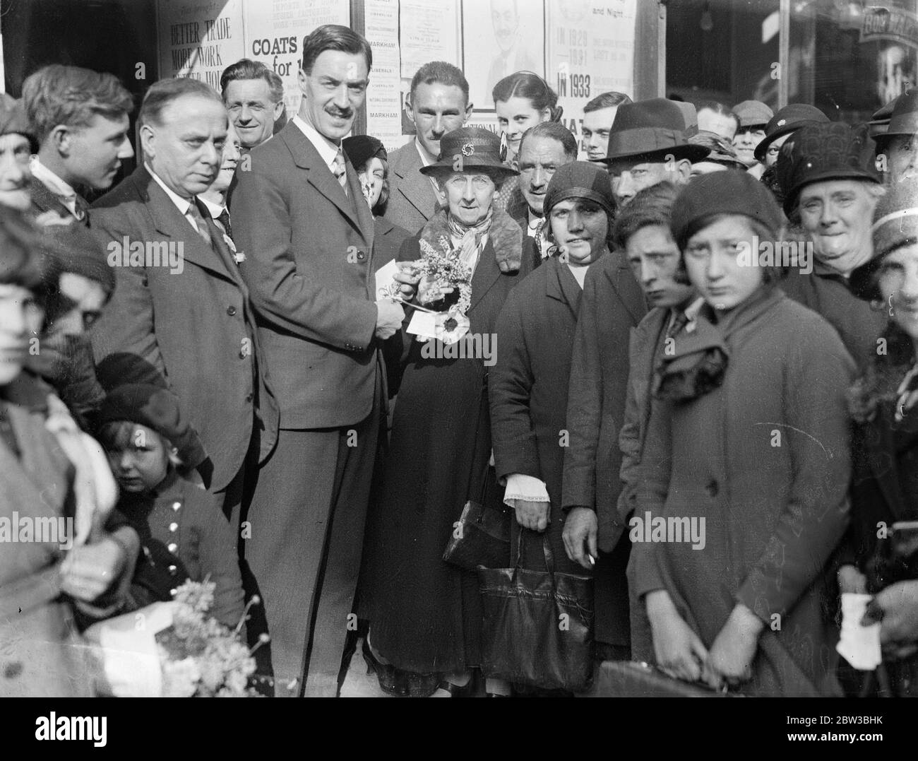 Mr Markham , the by election candidate . 19 October 1934 Stock Photo