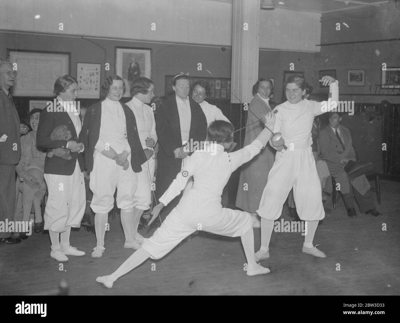 Women ' s international fencing matches open at Bertrand ' s . New