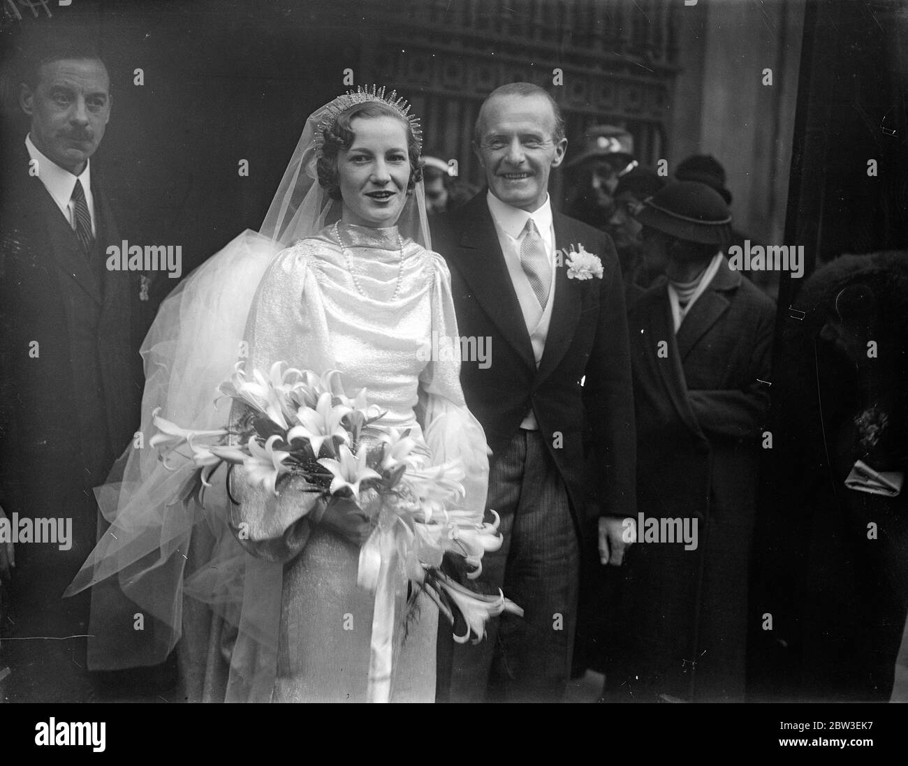 Doctor married at West End church . The wedding of Dr J Macpherson Lawrie and Miss Schweder took place at St Mark ' s Church , North Audley Street , London . 10 January 1935 Stock Photo