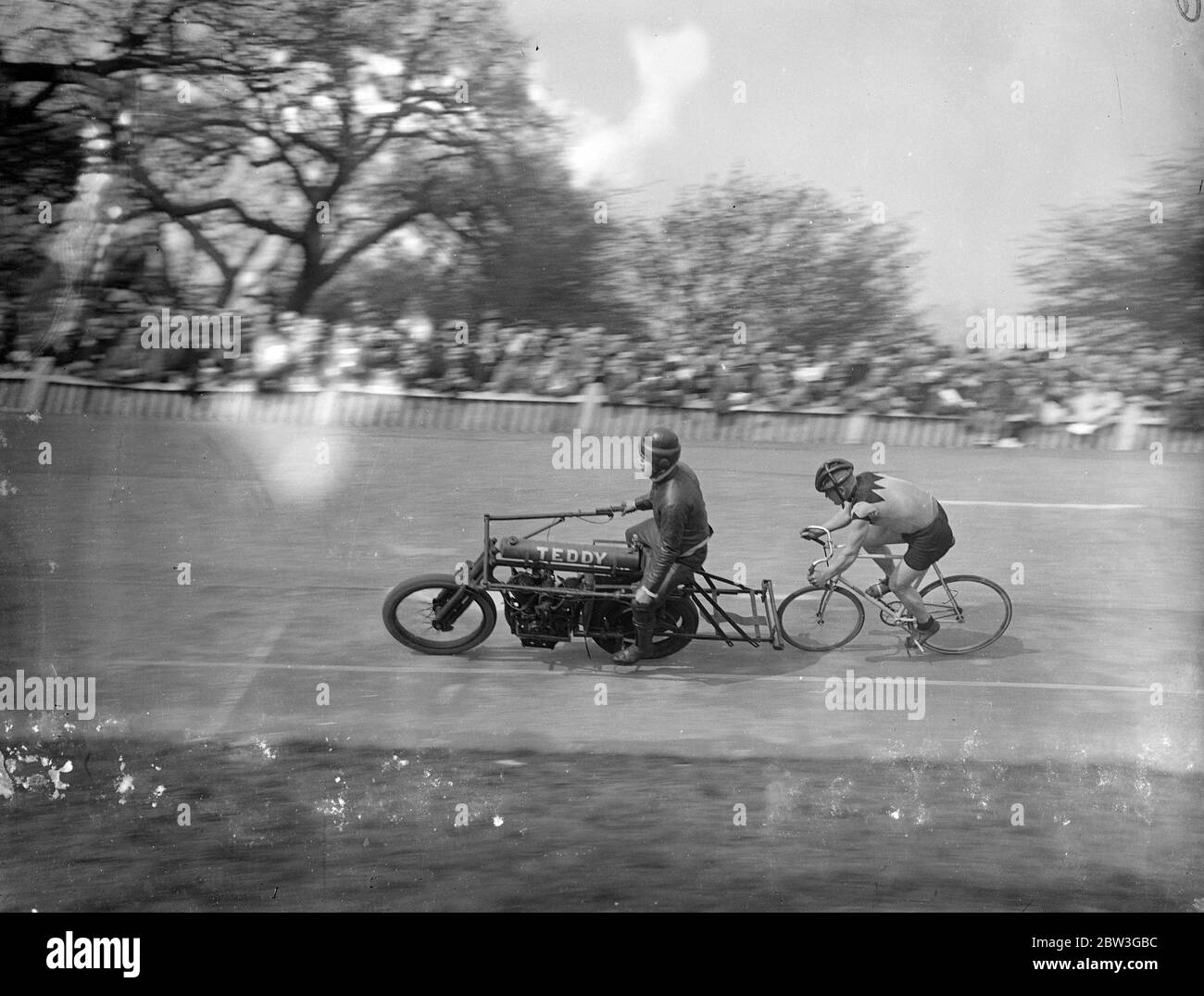 Percy Wyld British track cyclist . Stock Photo