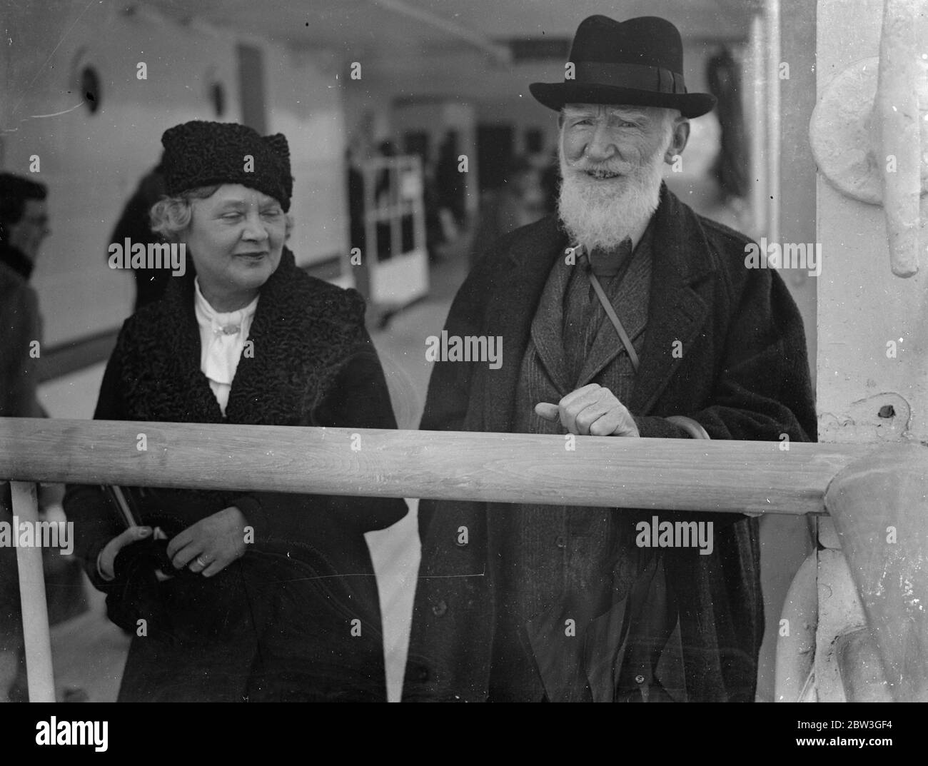 Bernard Shaw home after world tour . Mr Bernard Shaw arrived