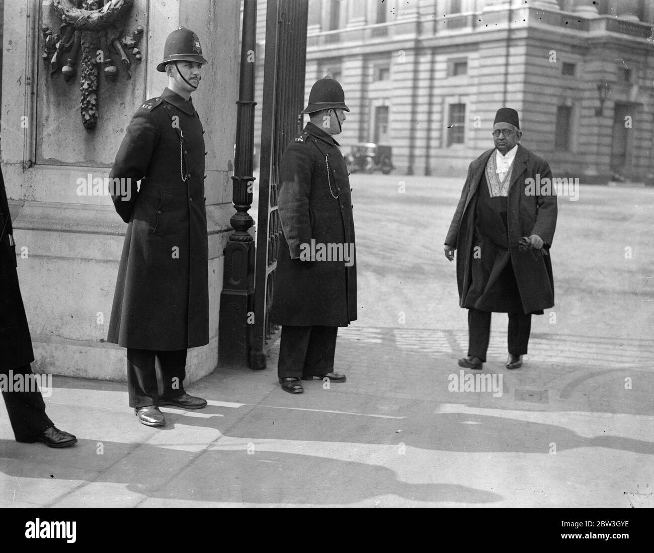 For only the third time in 50 years a Levee was held at Buckingham Palace . The levee council is meeting at St James Palace , the King decided to hold the Levee at Buckingham Palace instead . Photo shows , Sir Richard Solabye . 18 March 1936 Stock Photo