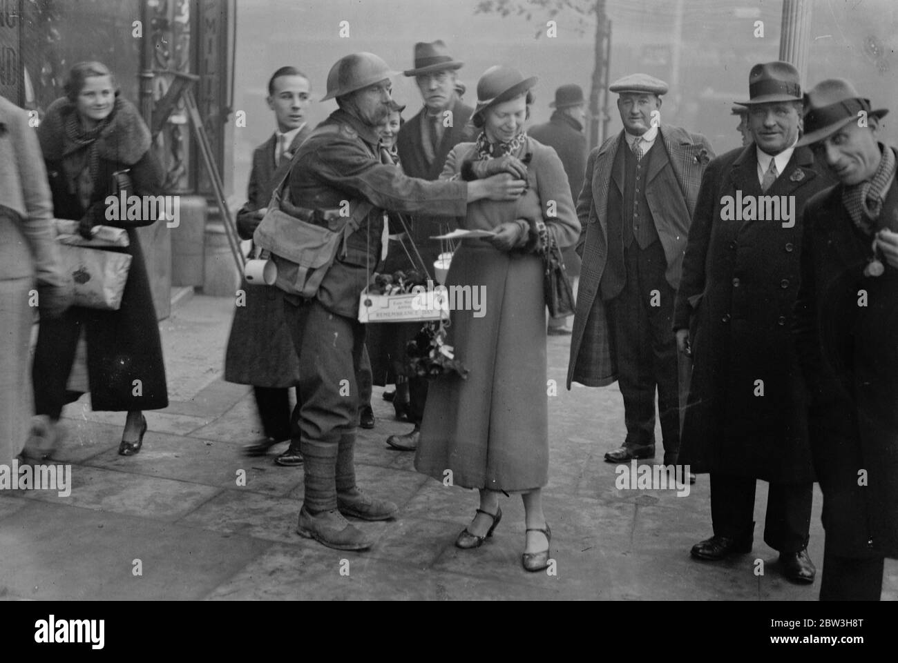 Selling poppies Black and White Stock Photos & Images Alamy