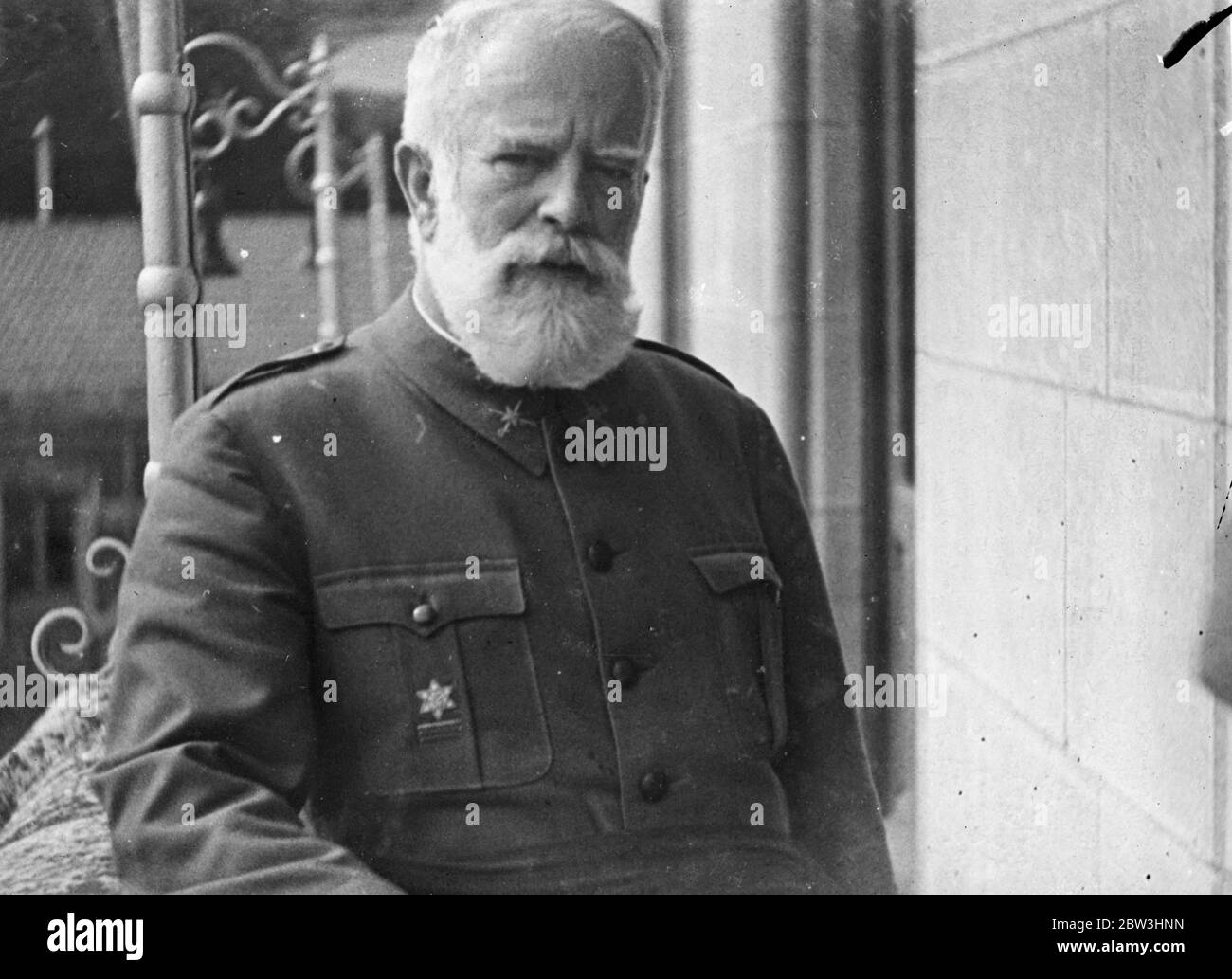 Rebel general at his headquarters . Photo shows : General Miguel Cabanellas , the rebel leader , at his headquarters . General Cabanellas , has been elected by the rebels as head of the provisional government they claim to have established in Spain , where civil war is raging after 10 days ' fighting 28 July 1936 Stock Photo